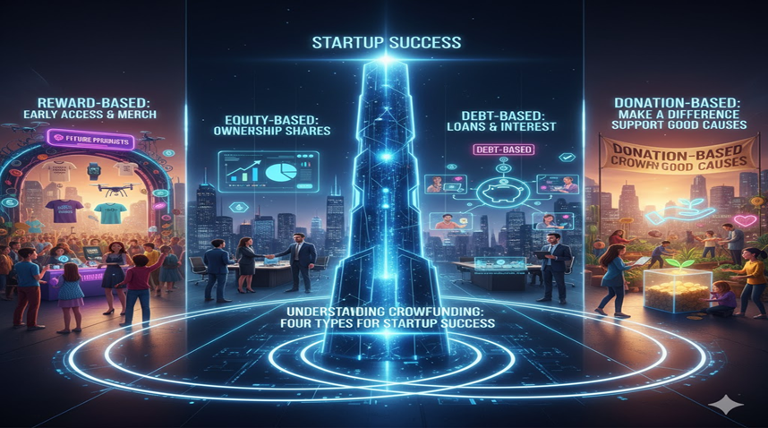 Understanding Crowdfunding: Four Types for Startup Success